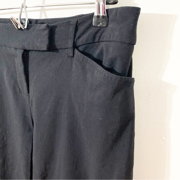 Fashion Bug Basic Black Stretchy Flare Dress Pants Pockets Hook and Bar/Zipper - Picture 4 of 10